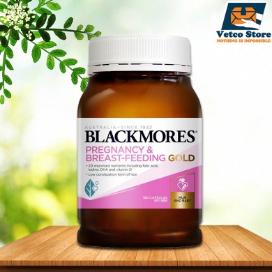 Vitamin Tổng Hợp Cho Bà Bầu Blackmores Pregnancy and Breastfeeding Gold 180 Viên